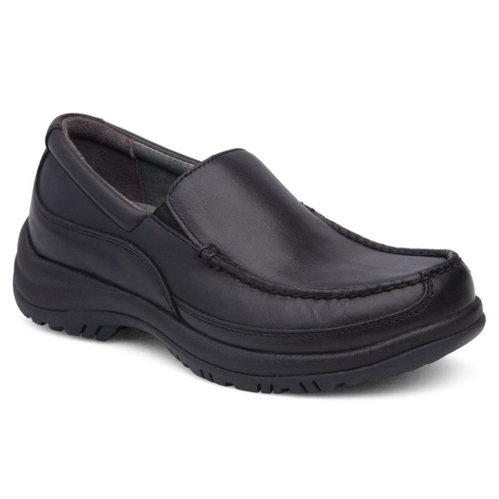 Dansko Wayne Black Leather Full Grain Casual Loafers Mens Size 43